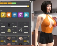 Customization of a model in online Chathouse 3D game